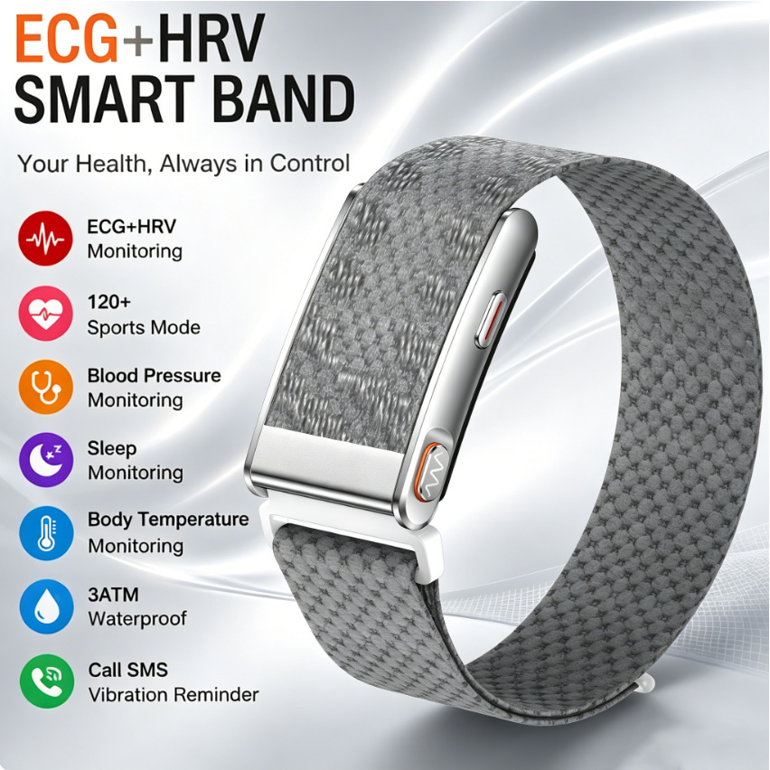 Health Wellness Activities - Smart Health Bracelet ECG HRV Blood