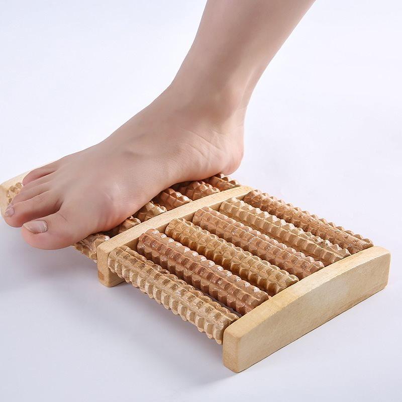 6/7/8Rows Wooden Foot Massager - đánh giá và giá Reflexology Foot Roller