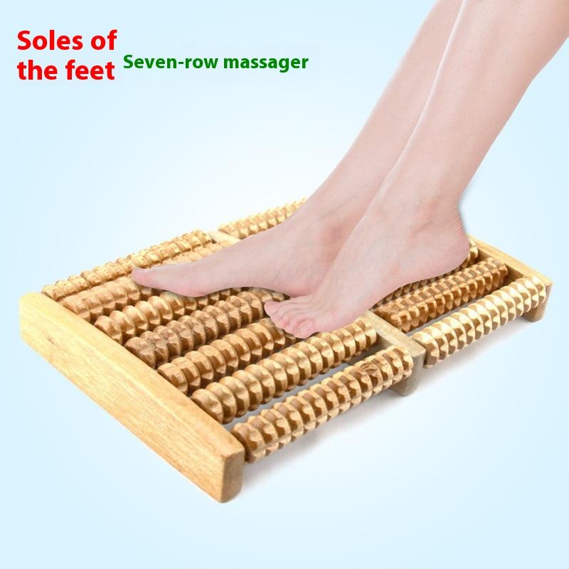 6/7/8Rows Wooden Foot Massager - đánh giá và giá Reflexology Foot Roller