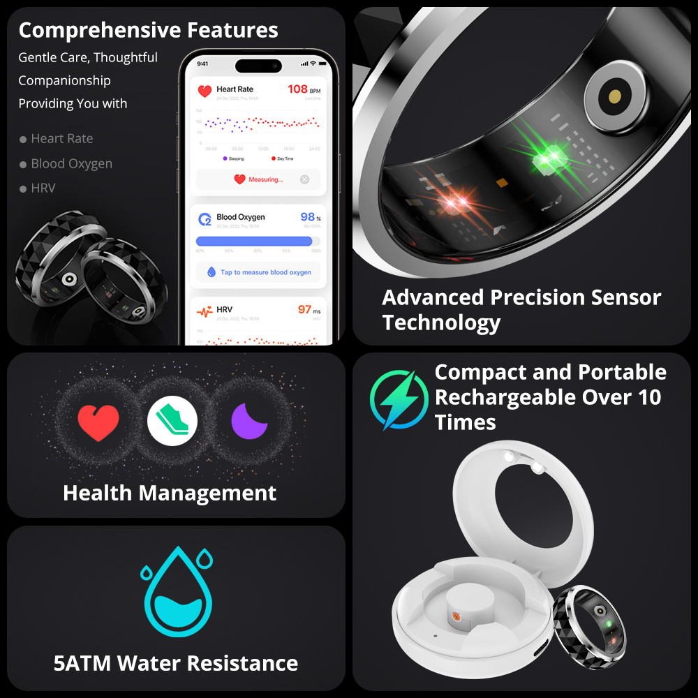 2024 COLMI R11 Smart Ring, Fid - đánh giá và giá Blood Oxygen Monitor