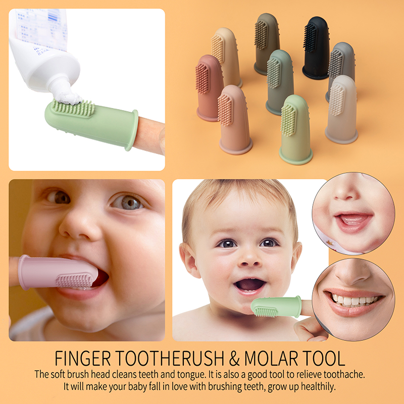 Bé Mềm Mại Ngón Tay Bàn Chải Đ - đánh giá và giá Health Wellness Product