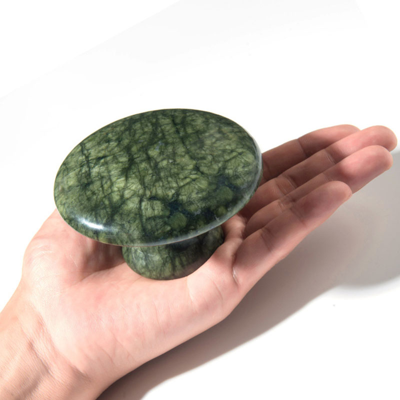 Natural Jade Mushroom Head Mas - đánh giá và giá Jade Gua Sha Tool