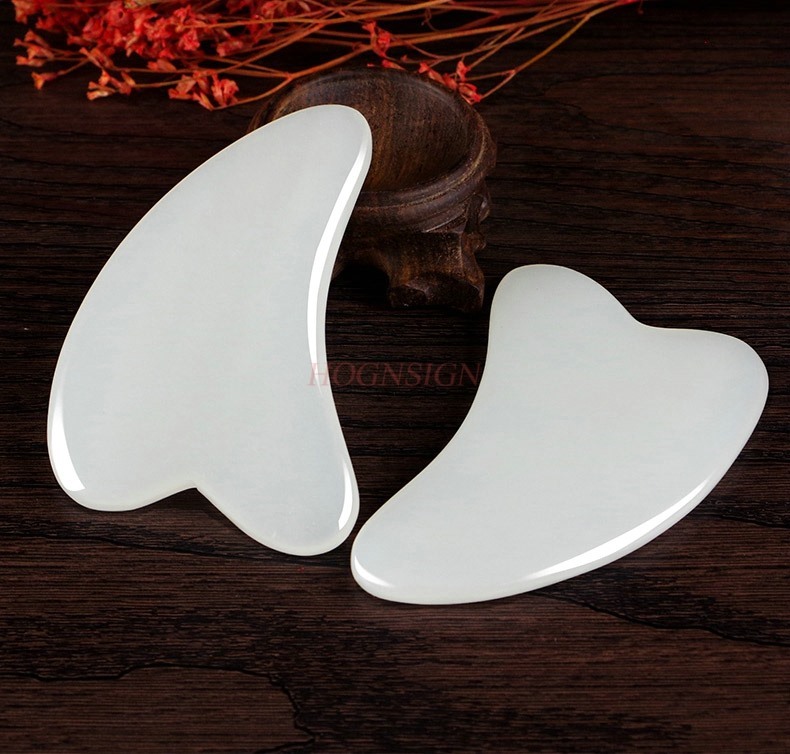 2pcs Natural jade facial shavi - đánh giá và giá Jade Gua Sha Tool
