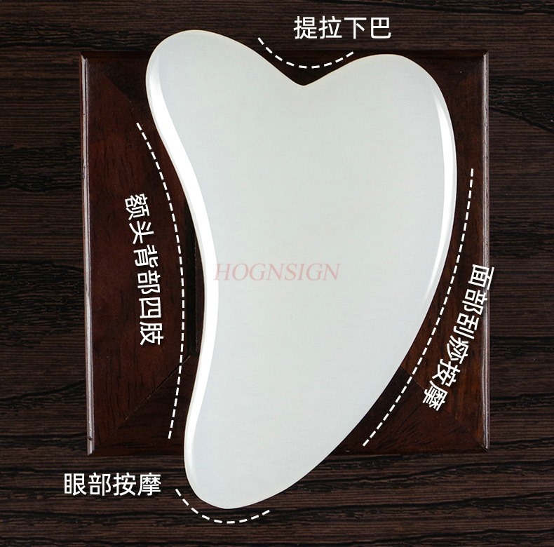 2pcs Natural jade facial shavi - đánh giá và giá Jade Gua Sha Tool