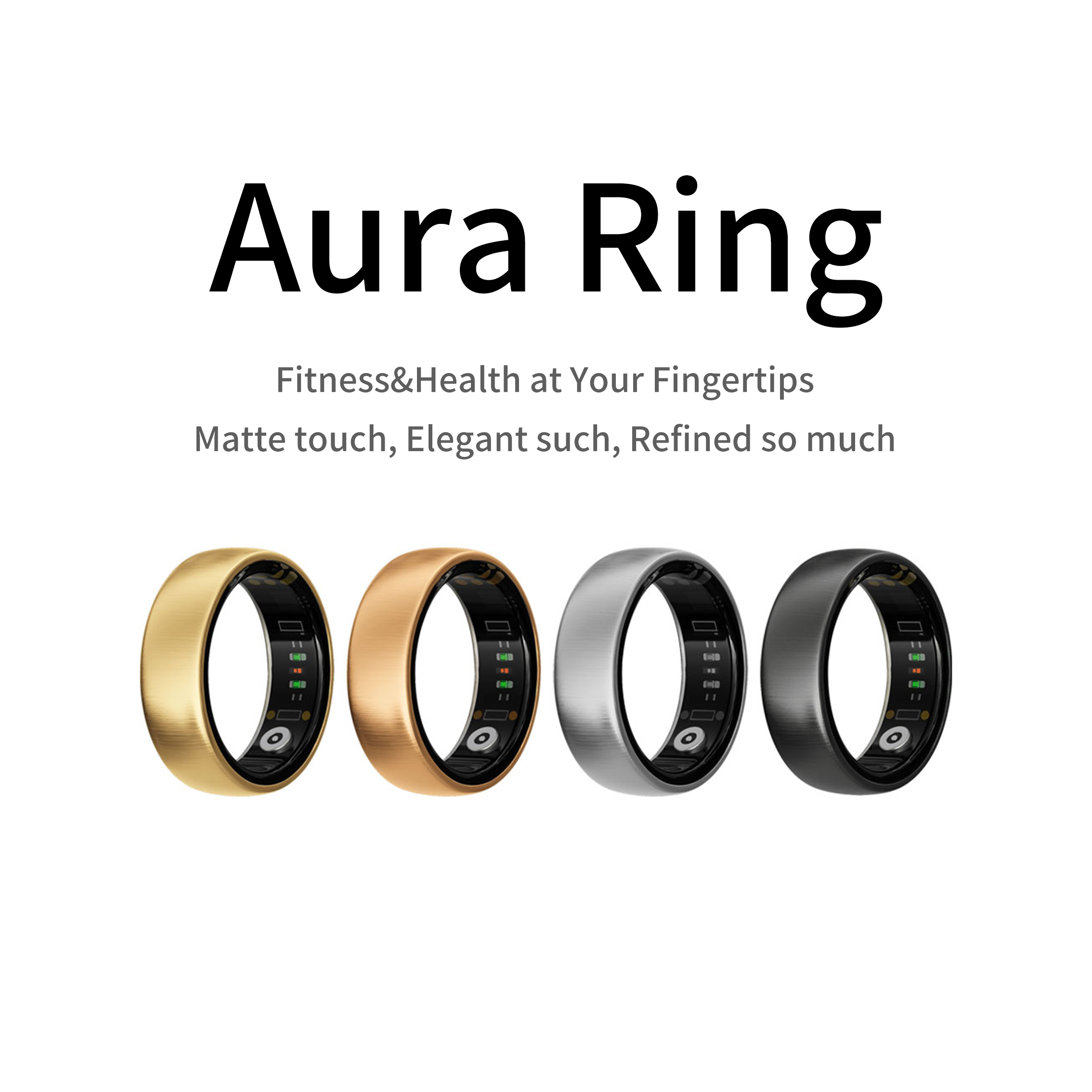 AURA Matt Smart Ring Fitness S - đánh giá và giá Blood Oxygen Monitor