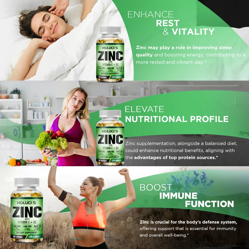 HOLUCKS Premium Zinc Vitamin C - đánh giá và giá Health Wellness Vitamins