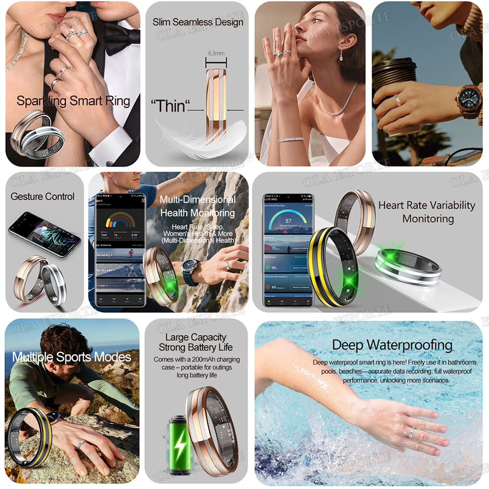 New 6.3mm Thin Smart Ring Heal - đánh giá và giá Blood Oxygen Monitor