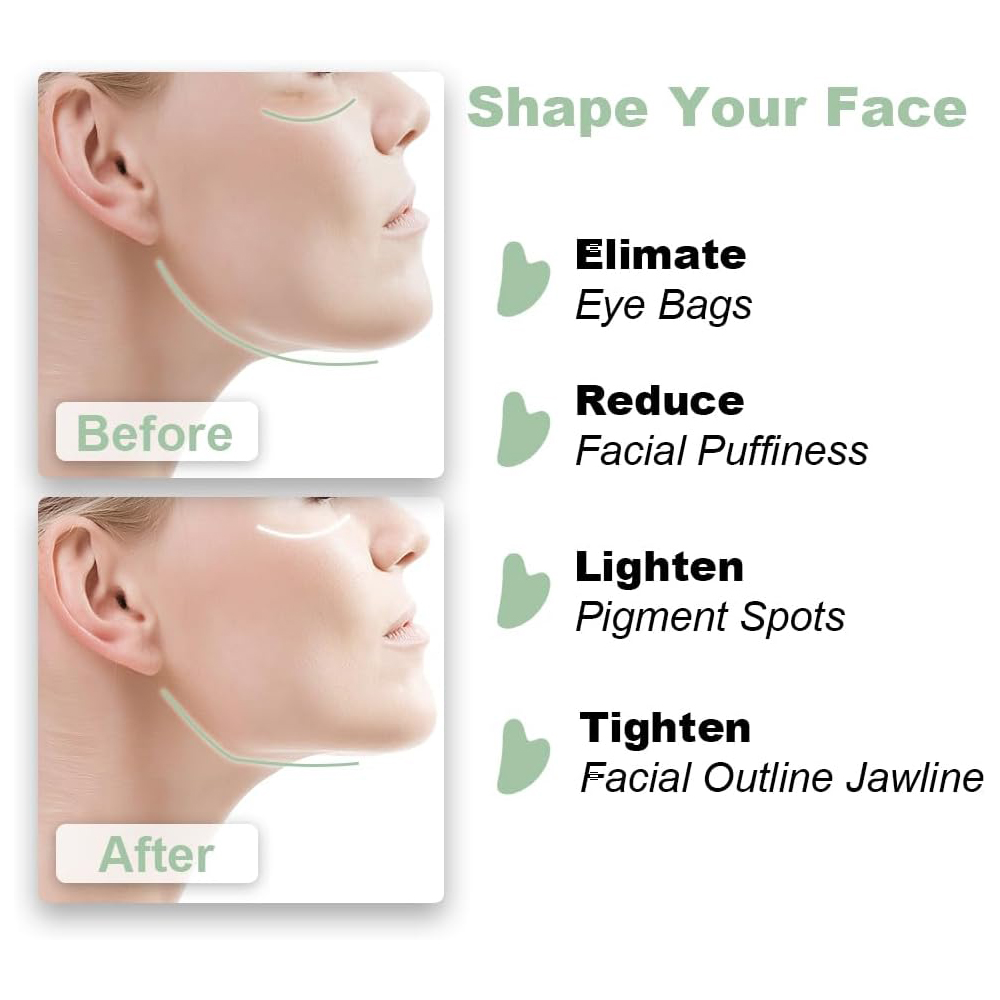1PCS Natural Glass Jade Scrapi - đánh giá và giá Jade Gua Sha Tool