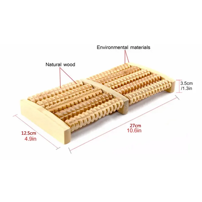 Wooden Foot Massage Roller Rel - đánh giá và giá Reflexology Foot Roller