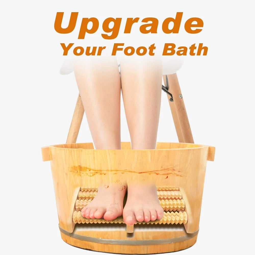 Wooden Foot Massage Roller Rel - đánh giá và giá Reflexology Foot Roller