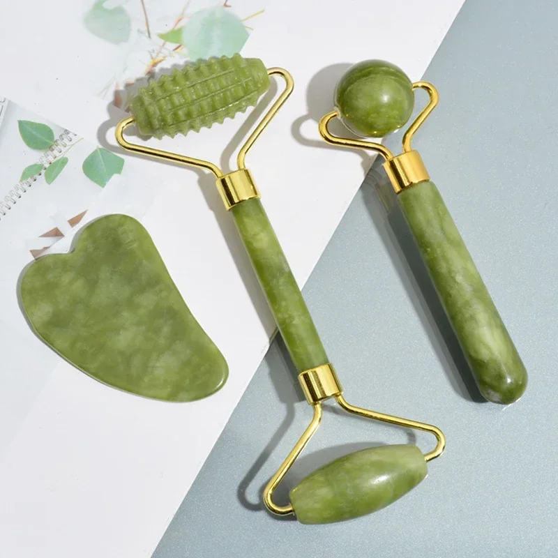 Natural Jade Roller Face Gua S - đánh giá và giá Jade Gua Sha Tool