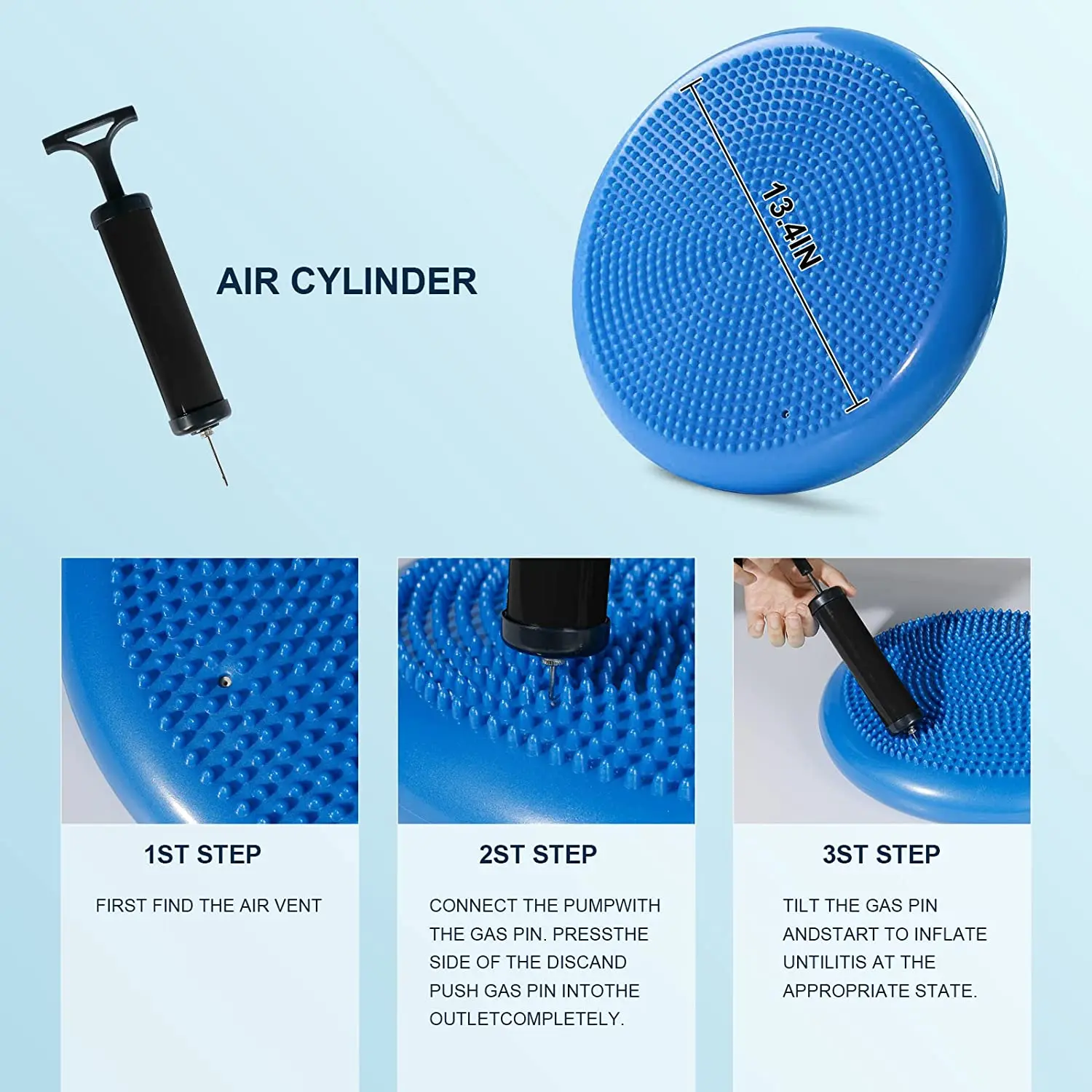 Inflated Air Stability Wobble  - đánh giá và giá Balance Cushion Disc