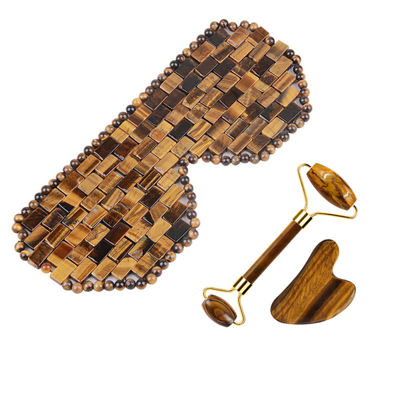 Natural Stone Tiger Eye Stone  - đánh giá và giá Jade Gua Sha Tool