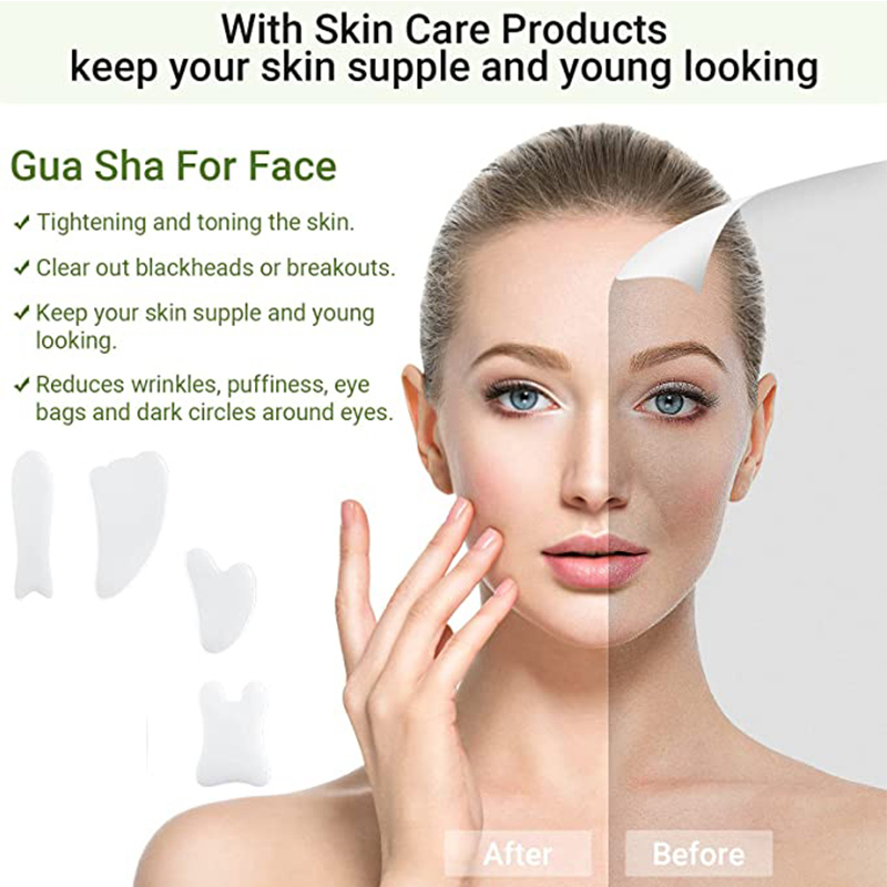 Natural White Jade Gua Sha Boa - đánh giá và giá Jade Gua Sha Tool
