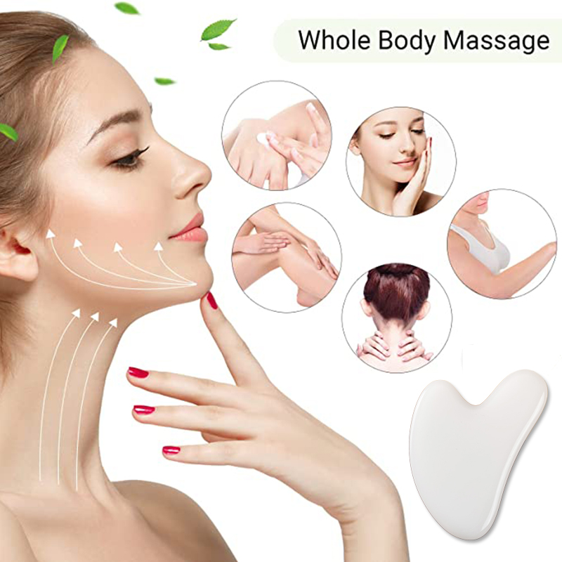 Natural White Jade Gua Sha Boa - đánh giá và giá Jade Gua Sha Tool