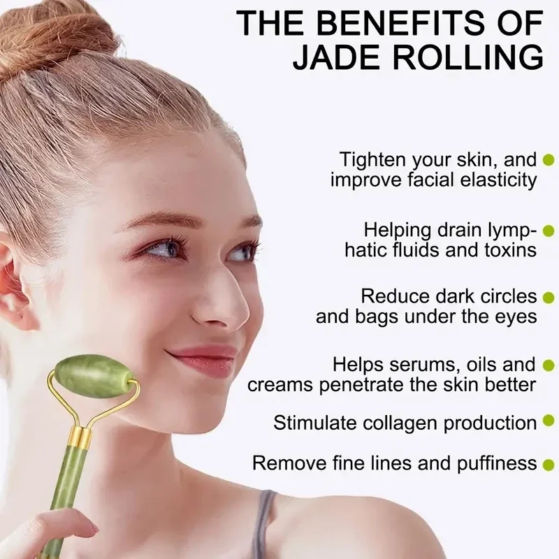 Natural Jade Roller Face Gua S - đánh giá và giá Jade Gua Sha Tool