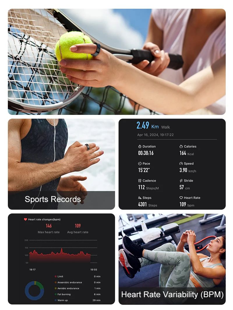 New Smart Ring R09 Health Moni - đánh giá và giá Blood Oxygen Monitor